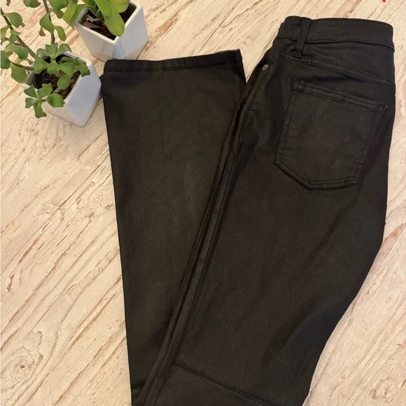 Banana Republic Factory coated black jeans sz 26/2 - Picture 5 of 5
